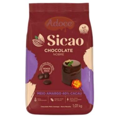 Imagem de Chocolate nobre sicao gotas 1,01kg, MEIO AMARGO