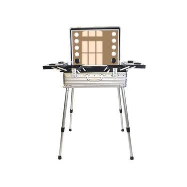 Imagem de Maleta Camarim Profissional - Glamour Pro Prata