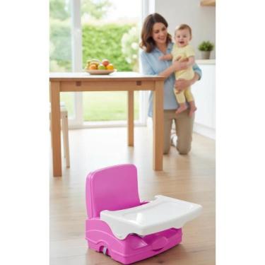 Imagem de Cadeira Refeição Portátil Bebê Compacta Rosa - Congratulations Store