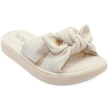 Imagem de Tamanco Modare Branco Napa Confortável Estilo Micro Perfuros, Branco, 