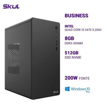 Imagem de Computador B500 Quad Core I5 3470 3.20Ghz Mem 8Gb Ddr3 Ssd 512Gb Nvme 