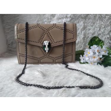Imagem de Bolsa pavão de ouro., Marrom