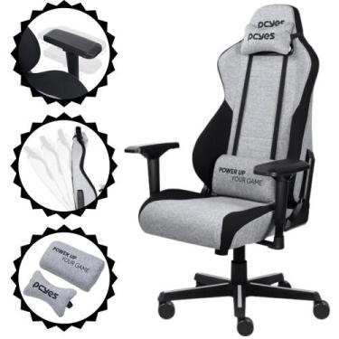 Imagem de Cadeira Gamer Mad Racer V8 Turbo Pcyes V8TBMADBC de Alta Resistência A