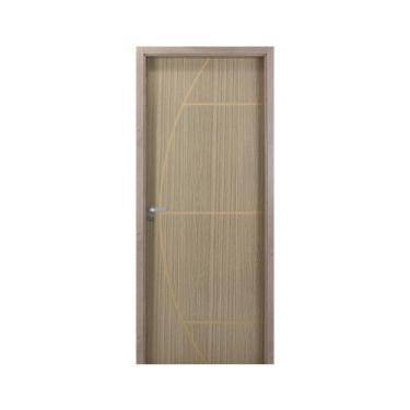 Imagem de Kit Porta de Madeira Decorada 215x94cm com Batente de MDF Ultra 10cm G