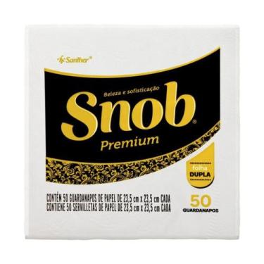 Imagem de Guardanapo de Papel Snob Premium 50 Folhas Dupla - Scott