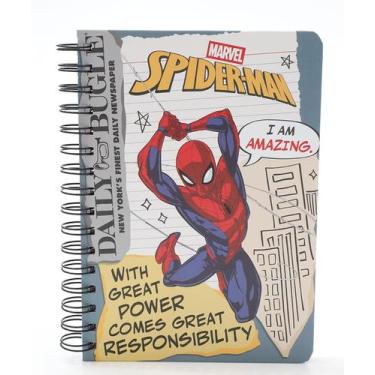 Imagem de Caderneta Anotações Homem Aranha Marvel Branco-06056, UN, Branco