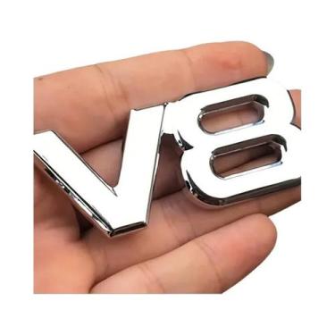 Imagem de Emblema De Corrida V8 Em Metal, Adesivo Para Carro, Moto, Caminhão, SU
