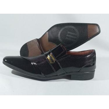 Imagem de Sapato Social Masculino Verniz Gofer 17337 (64558), Preto, 40