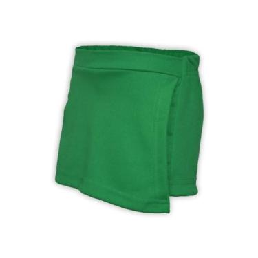 Imagem de Kit 3 Short Saia Infantil Helanca Verde Bandeira - Del France, 02