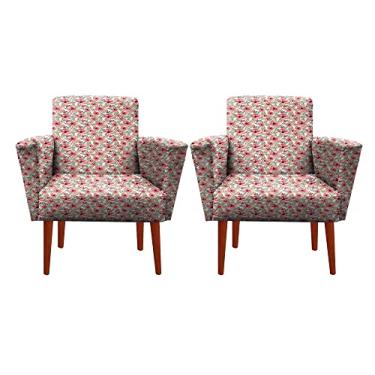 Imagem de Kit poltrona Isabella Floral 12 - Aguias Decor Home