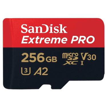 Imagem de Cartão Micro Sd Sandisk Extreme Pro 256gb 170mb/s Sdxc A2 4k Celular Samsung Go Pro Hero