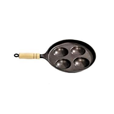 Imagem de Frigideira Frita 04 Ovos Antiaderente Cabo de Madeira 23cm