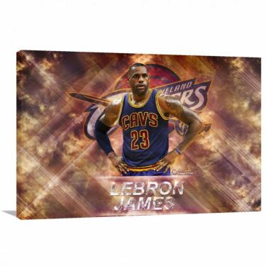Imagem de Quadro decorativo Cavs LeBron James Tela em Tecido 2