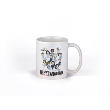 Imagem de Caneca ECF Grey`s Anatomy Branca Porcelana 325ml