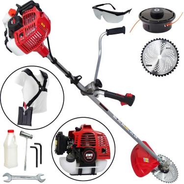 Imagem de Roçadeira Premium Kawashima KW4300L Motor M4300 43cc Potente, Forte e Econômica Com Lâmina de Vídia
