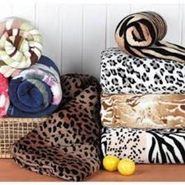 Imagem de Cobertor Manta Microfibra Estampada Padrão Frio Inverno