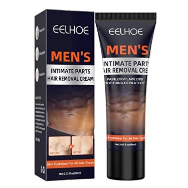 Imagem de Mibee 60ml Creme Depilatório para Partes Íntimas Masculino Suave Pele Segura Hidratação Suave para Todos os Tipos de Pele