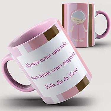 Imagem de Caneca Rosa Feliz dia da Vovó 53ia