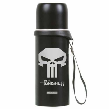 Imagem de Garrafa Infantil Aço - Térmica - 350 ml - Marvel - The Punisher - Dermiwil