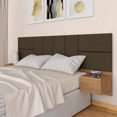 Imagem de Cabeceira Suspensa Para Cama Queen Malibu Carv/marrom -  M. Arapongas