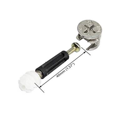 Imagem de Pacote com 30 unidades de porcas para móveis, porcas com trava para armário e painel de móveis de armário, conectando CLN-01P