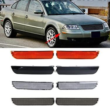 Imagem de JESYMBX Lente de 4 cores para Volkswagen VW Passat B5 B5.5 2001-2005 1 par Esquerda e Direita Fumê