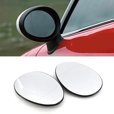 Imagem de ACAGALA Vidro de espelho retrovisor com substituição de clipe para BMW Mini R55 R56 R57 2007 a 2014 2 peças aquecida esquerda direita