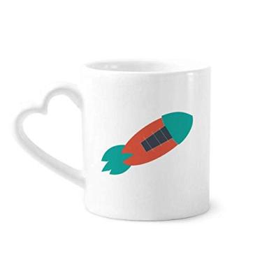Imagem de Caneca Universe Alien Monster Rocket café cerâmica copo de coração de vidro