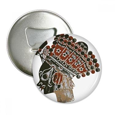 Imagem de Tradicional Shadow Play Minority Retrato Abridor de Garrafas Imã de Geladeira Emblema Multifuncional