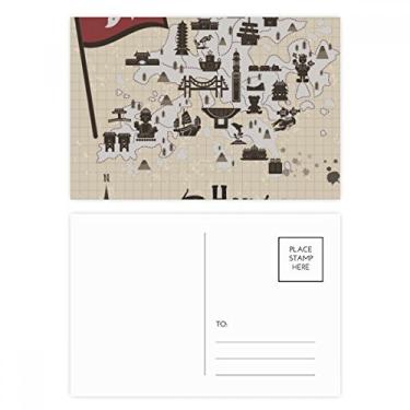 Imagem de Conjunto de cartão postal Hong Kong China Style Visiting Birthday Mailing Thanks Greeting Card
