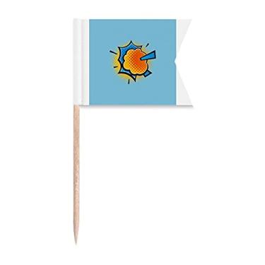 Imagem de Boom Clouds Gas Art Deco Presente Fashion Palito Bandeiras Marcação para Bolo Festa Prato de Queijo