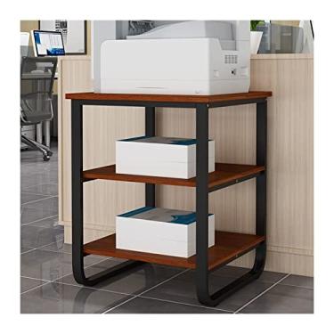 Imagem de KIZQYN Suporte de impressora do chão ao teto prateleira de impressora A3 simples multicamadas rack de escritório scanner rack de acabamento rack de armazenamento de escritório impressora de mesa (cor: 1)