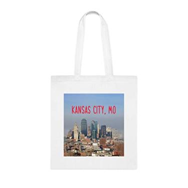 Imagem de Bolsa Kansas City Mo, presente Kansas City, bolsa de ombro Kansas City, bolsas reutilizáveis Kansas City, ideia de presente de cesta de Natal de aniversário, presente para ela, presente