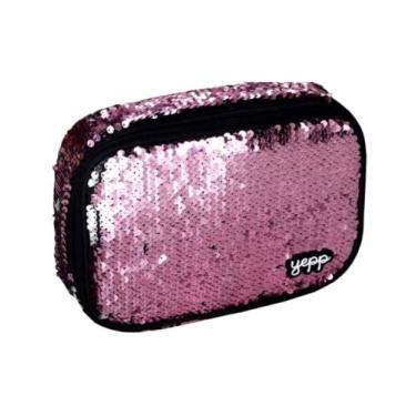 Imagem de ESTOJO FEMININO YEPP NOT SO BASIC COM LANTEJOULA MAGICA COLORS 22X16X6CM