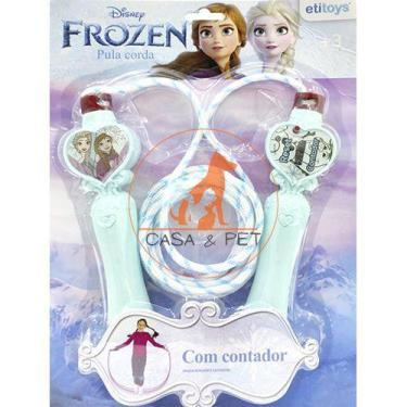 Imagem de Pula Corda Frozen Disney Brinquedo Infantil C/ Contador - Etitoys