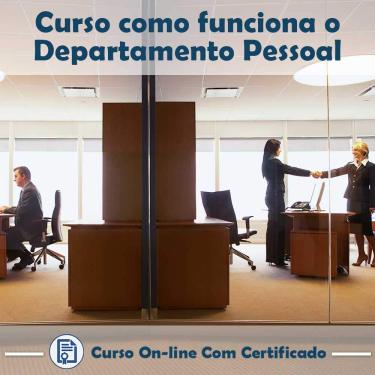 Imagem de Curso online em videoaula de como funciona Departamento Pessoal com Certificado + 2 brindes