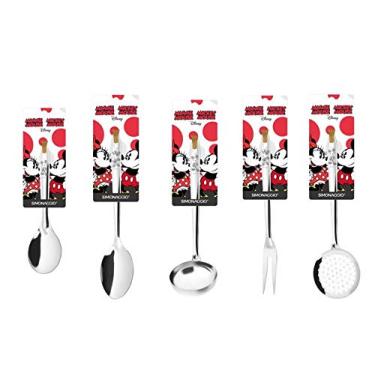 Imagem de Conjunto de Utensílios Disney Minnie e Mickey em Inox Simonaggio - 5 Peças
