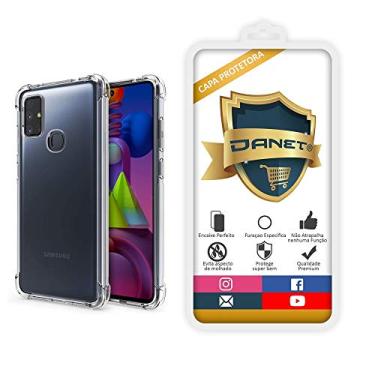 Imagem de Capa Protetora Para Samsung Galaxy M51 com Tela de 6.6" Polegadas Capinha Case Transparente Air Anti Impacto Prote��o De Silicone Flex�vel - Danet