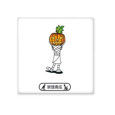 Imagem de Azulejo de cerâmica brilhante Halloween Monstro abóbora Horus Pedra adornada tijolo vitrificado