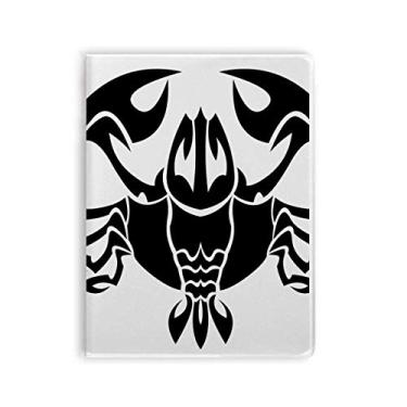 Imagem de Caderno com símbolo do signo do zodíaco do câncer de constelação, capa de goma