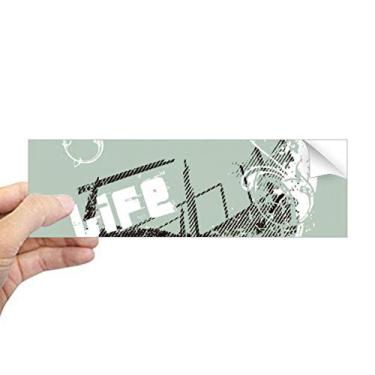 Imagem de DIYthinker Adesivo retangular de para-choque Graffiti Street Life Culture Attitude Art Notebook Janela Decalque