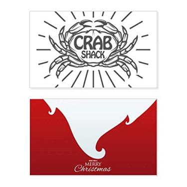 Imagem de Caranguejo Sketch Marine Organism Radial Holiday Holiday Merry Christmas Parabéns Card Christmas Letter Message