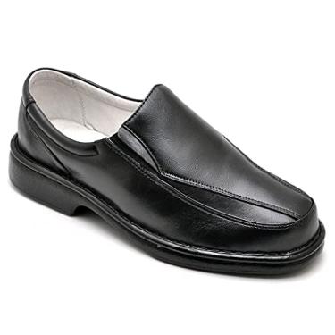 Imagem de Sapato Casual Conforto Couro de Carneiro Preto 2001 Tamanho:39;Cor:Preto;Gênero:Homem