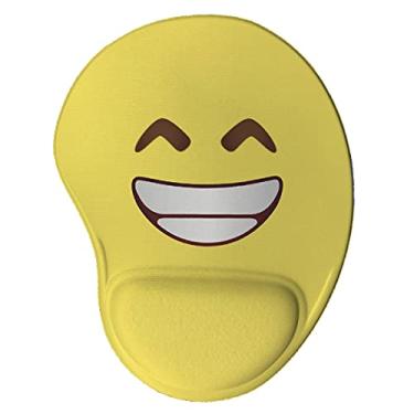 Imagem de Mouse pad Ergonômico Emoji Sorriso Presente Criativo Geek cor:Amarelo