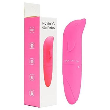 Imagem de Vibrador Ponto G com Formato Golfinho Aveludado Cor: Rosa Claro REF:PG025G