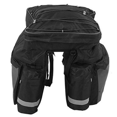 Imagem de Taidda- Com capa de chuva e tiras refletoras, pacote de bagagem 3 em 1, pacote de prateleira de ciclismo, grande capacidade para viagem de longa distância, bolsa de bicicleta para ciclismo e mountain bike
