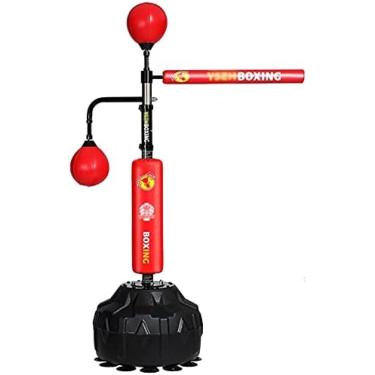 Imagem de Reflexo De Boxe, Saco De Boxe Cobra Com Barra Giratória, Treinador De Velocidade Autônomo Ajustável Em Altura, Bola De Boxe Com Luvas,120~210cm,YUYANAIAI