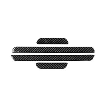Imagem de UTOYA Adesivo de botão de memória interior do assento de fibra de carbono do carro Moldura decorativa, apto para BMW série 5 G38 G30 528li 530li 540li 2018