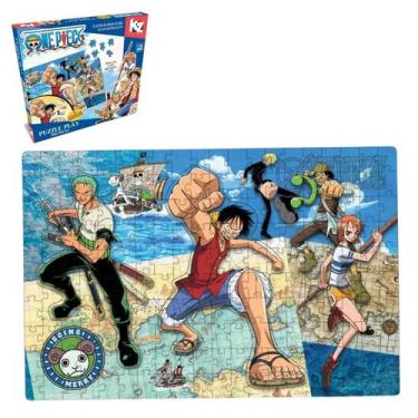 Imagem de Puzzle Play 200 Peças One Piece Quebra-Cabeça Elka