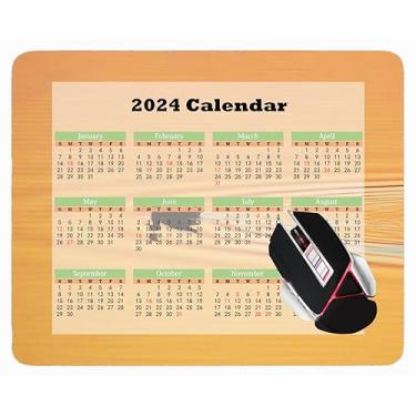 Imagem de YENDOSTEEN Mouse pad de calendário 2023, mouse pads de nuvens brancas natureza praia céu azul tipo 757